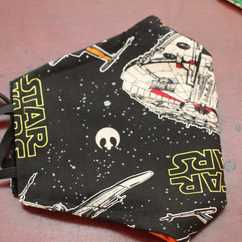 3 Pack 100% doubled cotton masks - Picture 3 of 5